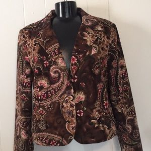 Larry Levine Stretch Blazer Jacket Size 14